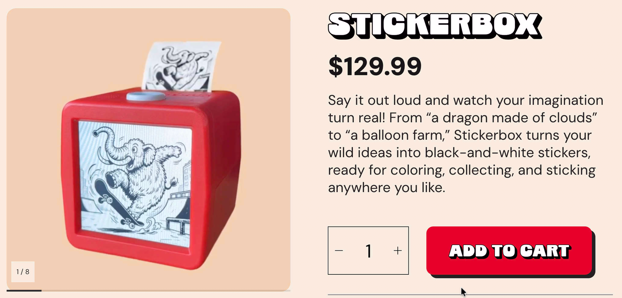The StickerBox AI sticker printer that prompted the kitchen-counter realization